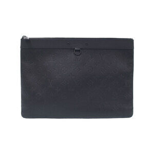 Louis Vuitton Monogram Shadow Black Pochette Discovery Clutch Bag